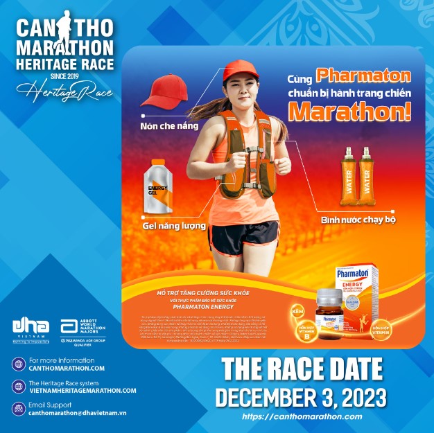 CÙNG PHARMATON CHUẨN BỊ HÀNH TRANG CHINH PHỤC CAN THO MARATHON – HERITAGE RACE 2023