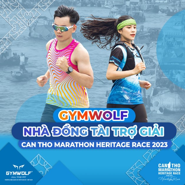 𝐆𝐘𝐌𝐖𝐎𝐋𝐅 ĐỒNG TÀI TRỢ GIẢI CAN THO MARATHON HERITAGE RACE 2023