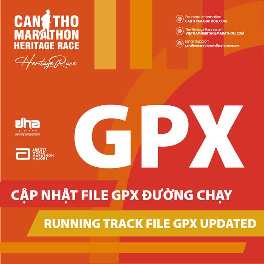 Can Tho Marathon - A Heritage Race 2022: Route, GPX File Update