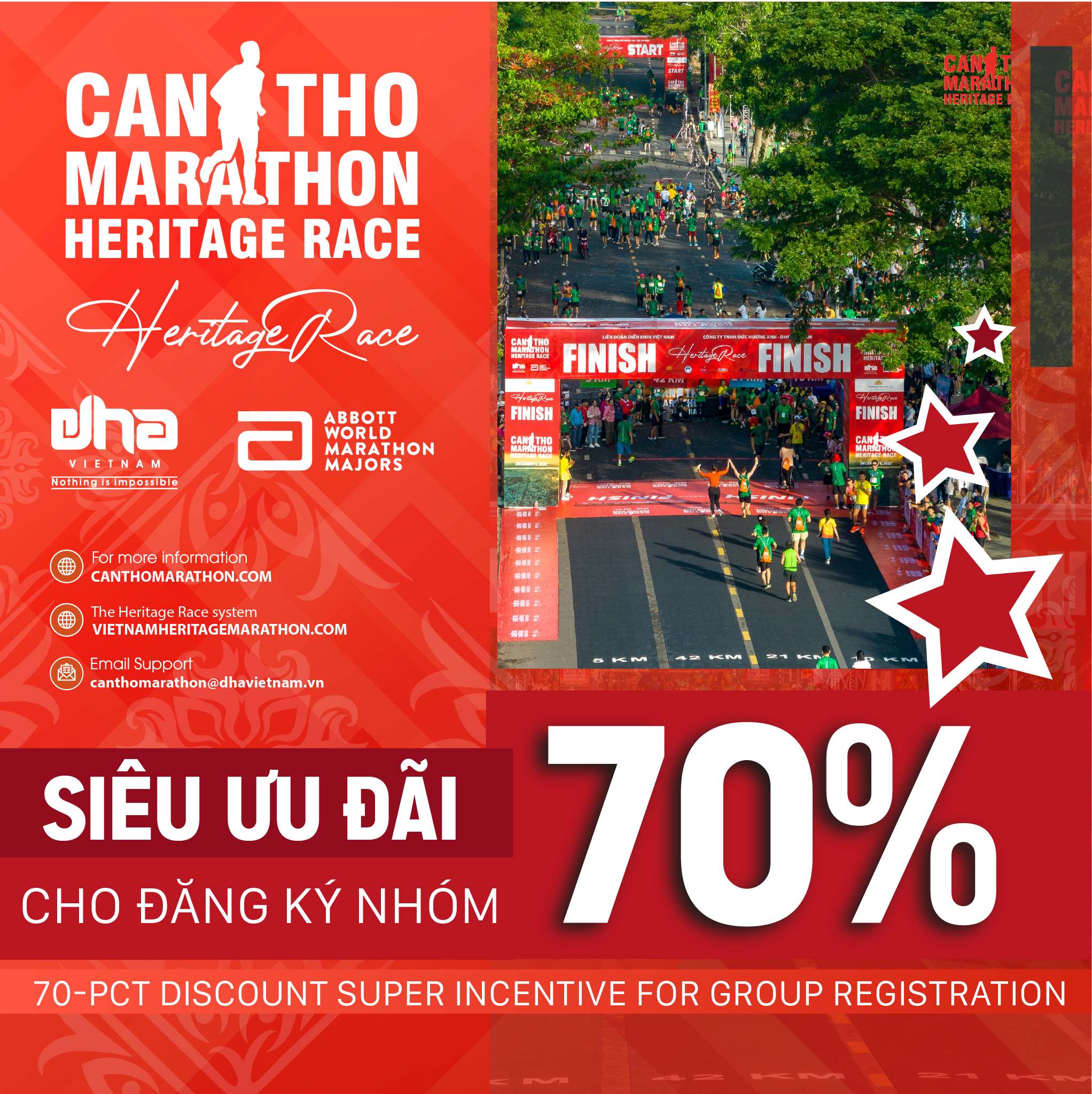 Can Tho Marathon-A Heritage Race: 70-Pct Discount Super Incentive