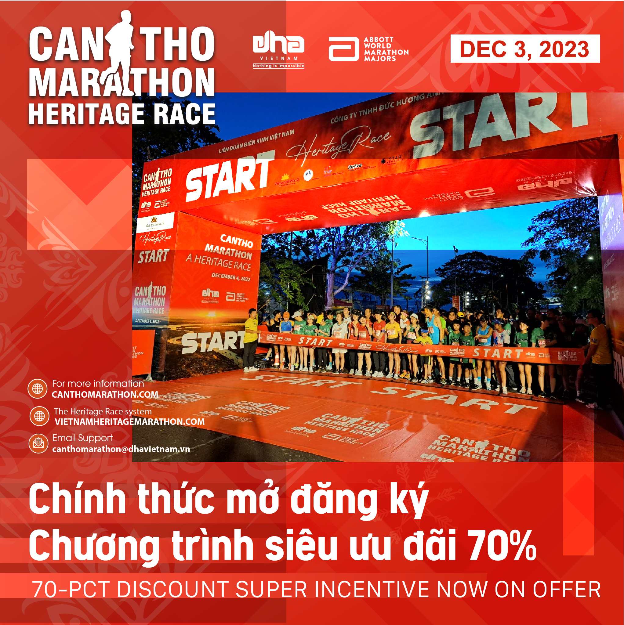 Can Tho Marathon - A Heritage Race 2023 Offers Super Incentive